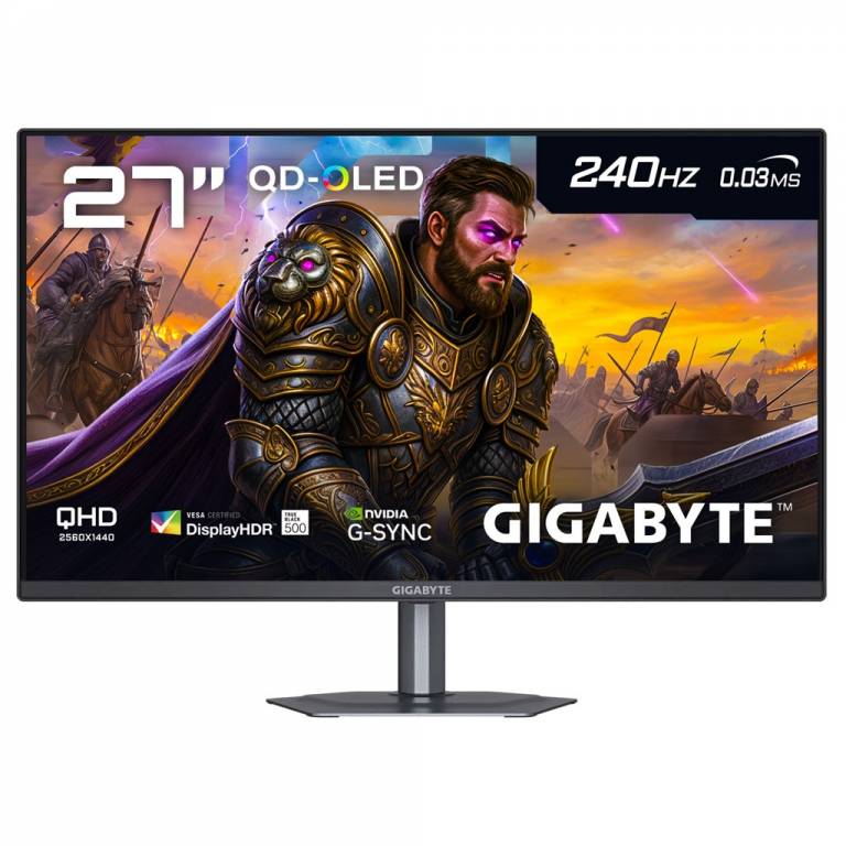 Monitor Gigabyte GO27Q24 27 QHD Oled 240Hz - 2xHDMI, DP, USB-C