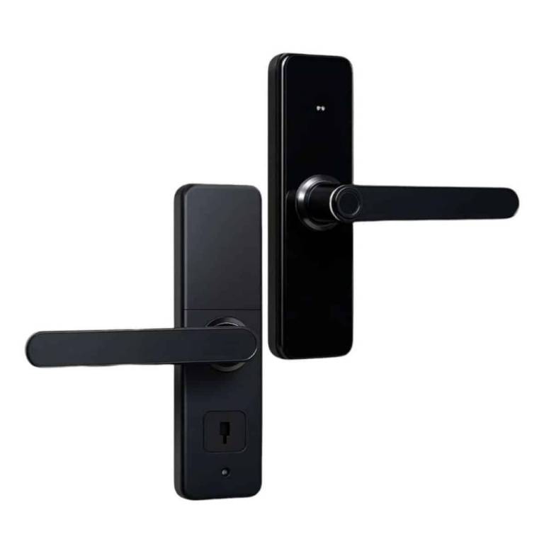 Cerradura Inteligente Exterior Huella PIN RFID App Negro