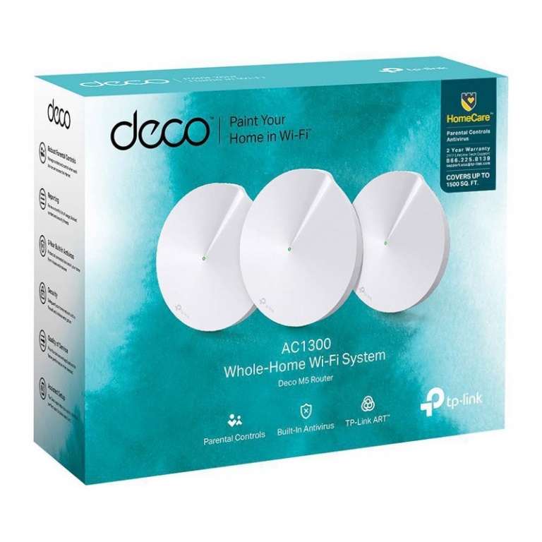 Access Point TP-LINK Deco M5 AC1300 Dual Band (Pack 3 unidades)