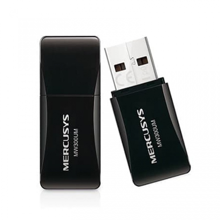 Mini Adaptador USB Wireless Mercusys MW300UM 300 Mbps