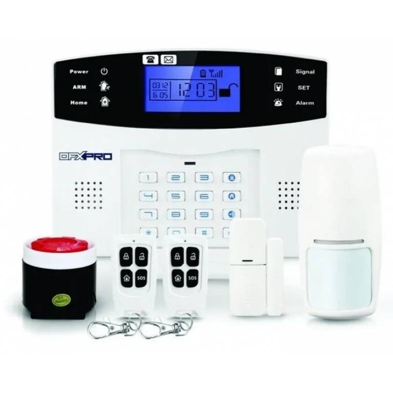 KIT de Alarma OFXPRO OFX-P700AL con Accesorios - GSM, 99 Zonas