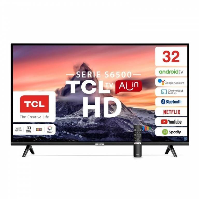 Televisor LED Smart TV TCL 32S65A 32 HD - 1 USB, 2 HDMI