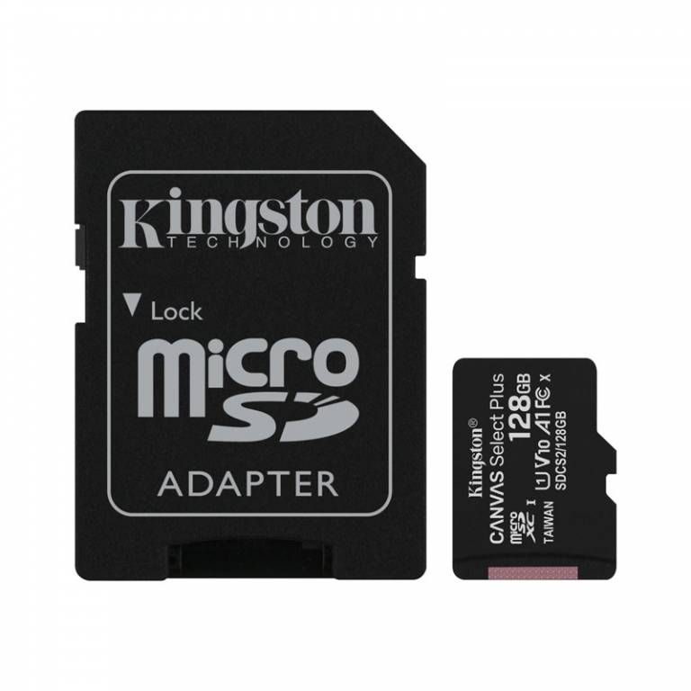 Memoria MicroSD Kingston 128 GB Canvas Select Plus C/Adap