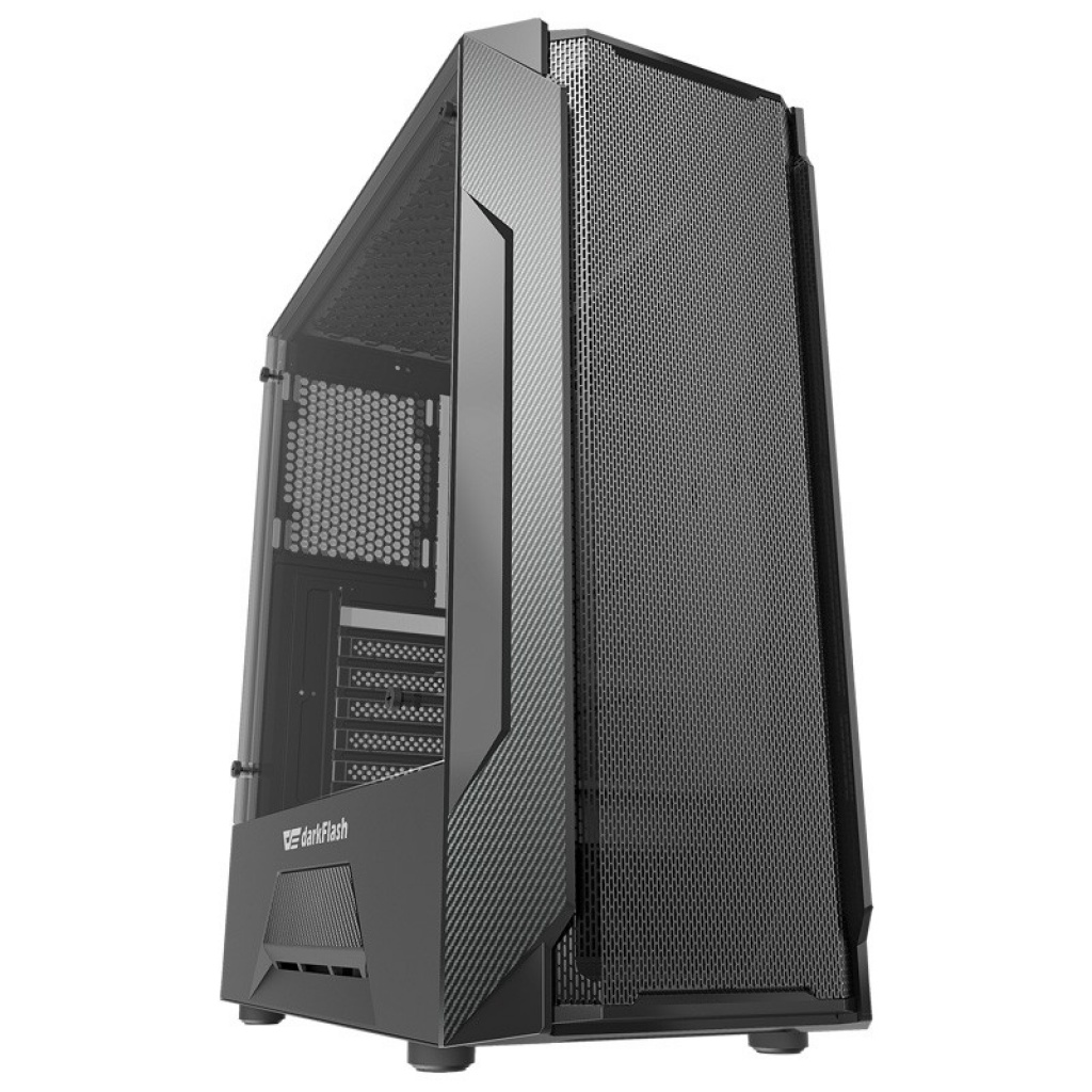Gabinete Darkflash LEO Lateral de Vidrio Hasta 6 Fanes - Sin Fuente ...