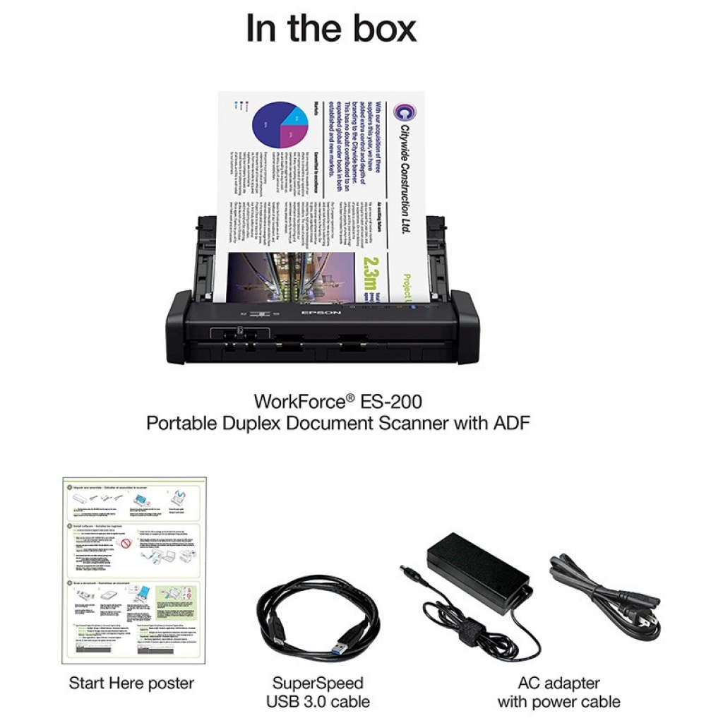 Escáner Epson DS-770II de Mesa ADF Doble Cara USB 3.0 IMPRESORAS Y OTROS  ESCÁNERS ADF