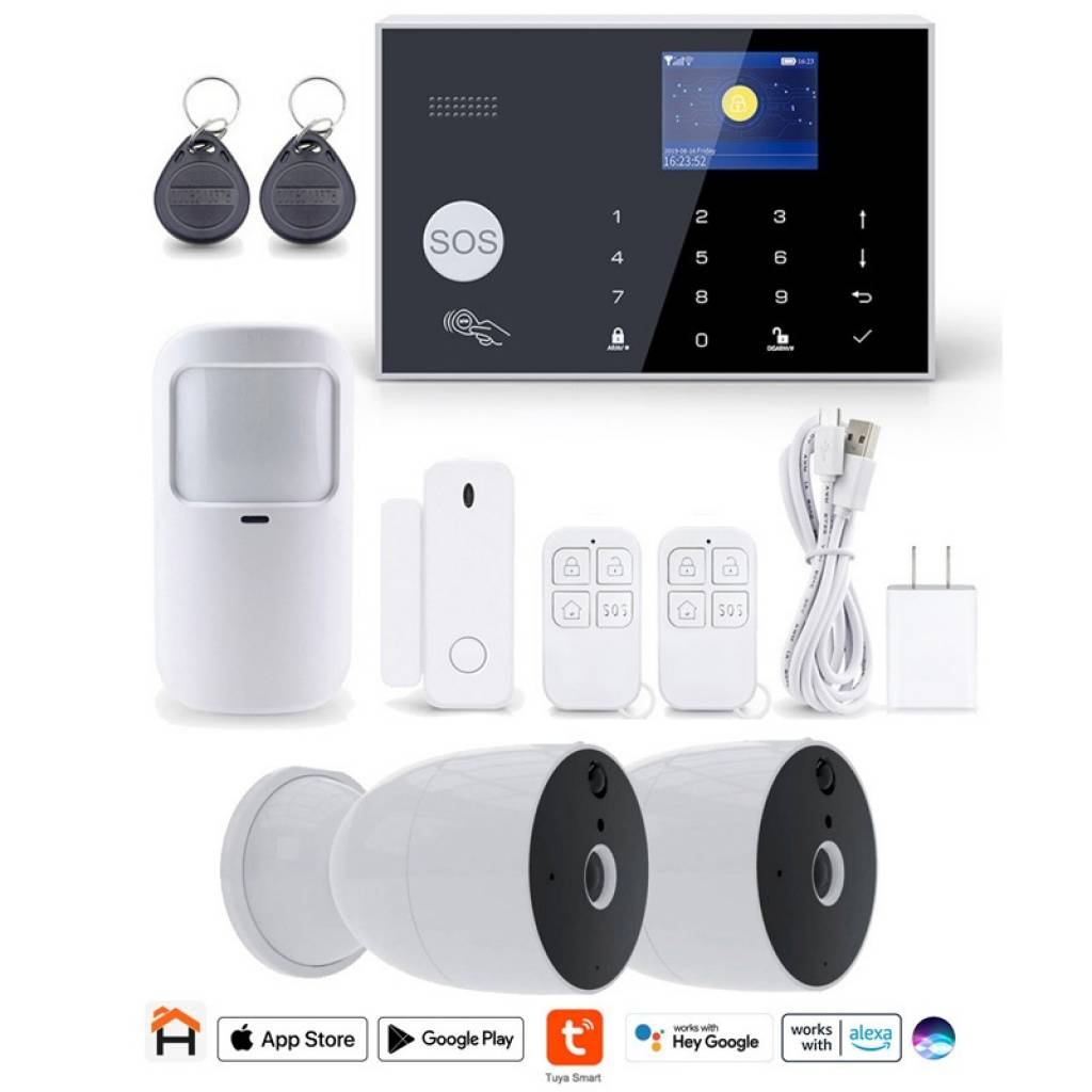Kit Alarma WiFi para casa con Camara vigilancia IP