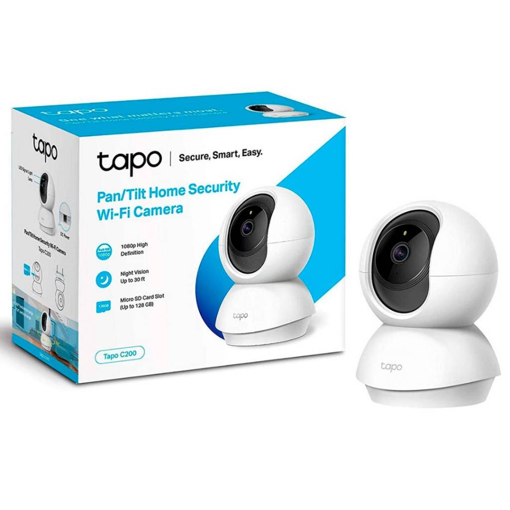 Cámara de Vigilancia TP-Link Tapo C200 Wi-Fi Rotativa 1080p – Tel: 4252-2361