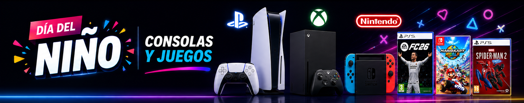 Consolas PS5, Nintendo, Juegos y Accesorios. Diversi�n a lo GRANDE!
