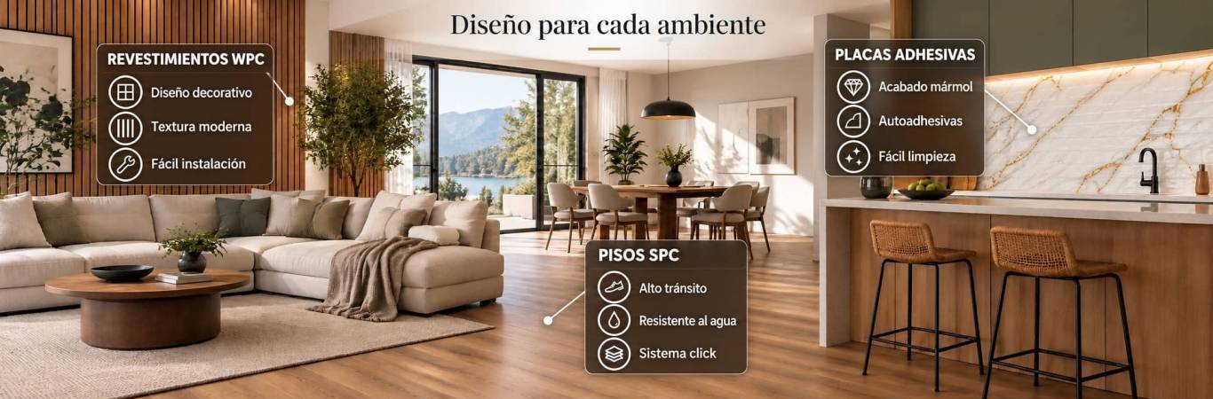 Revestimientos, pisos vin�licos, placas adhesivas